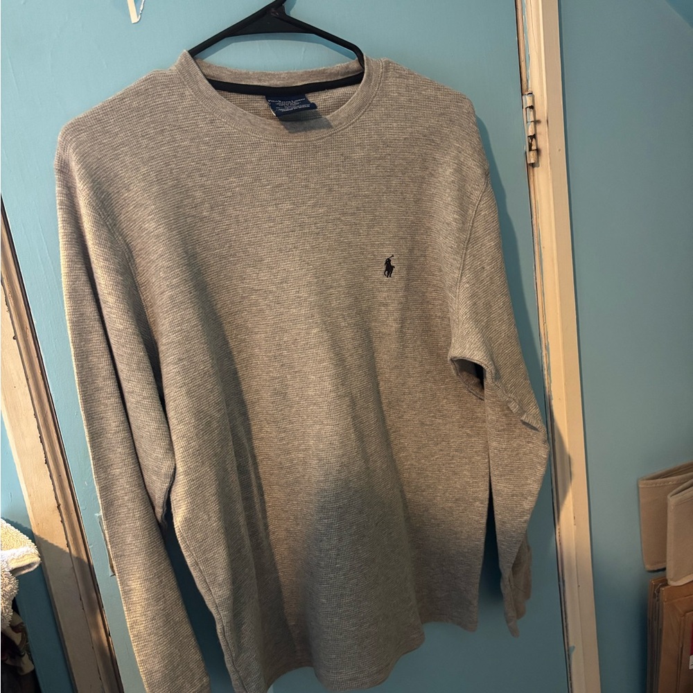 Polo Ralph Lauren Gray Waffle Knit Shirt